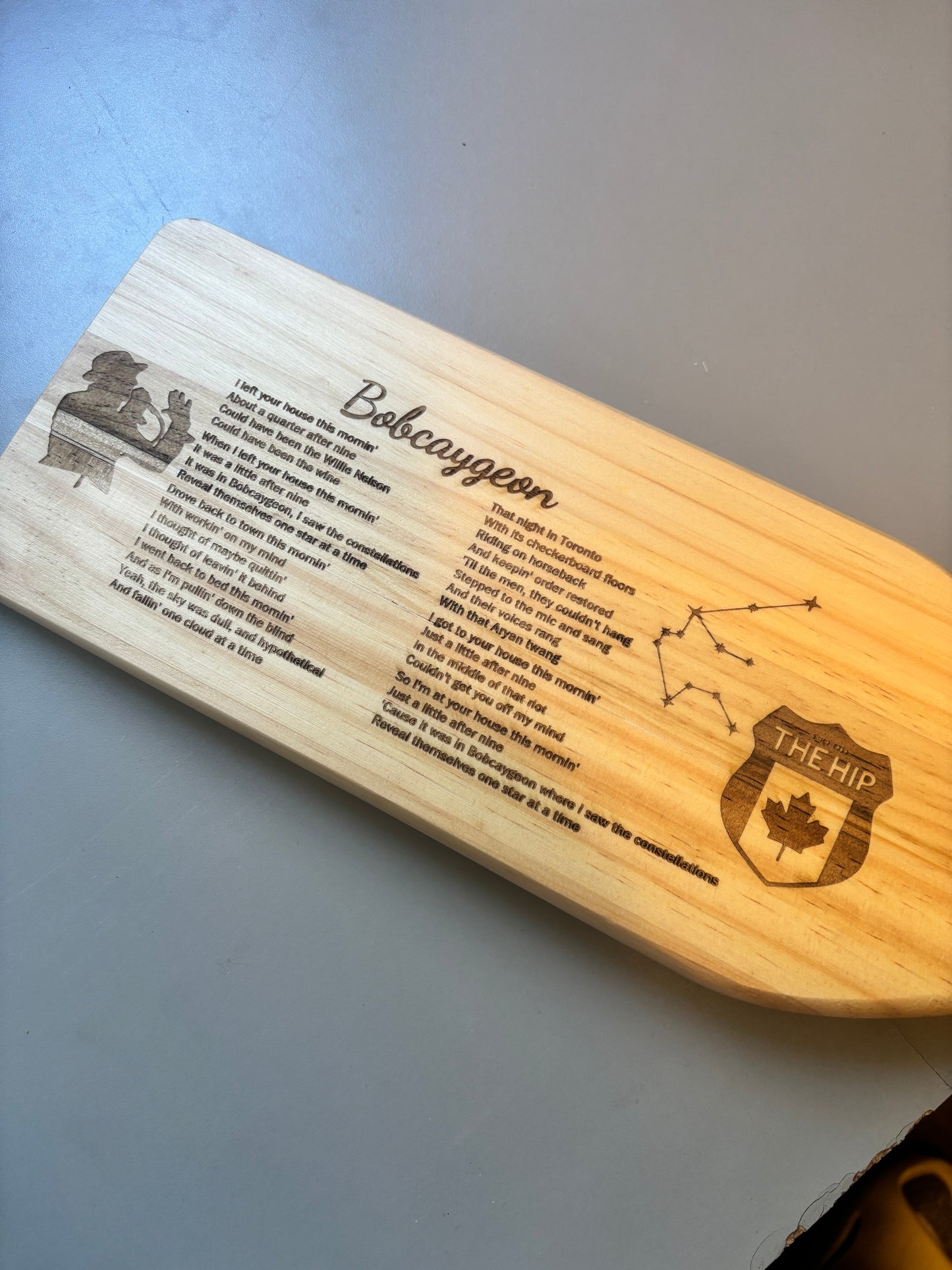 Custom Engraved Boat Paddle