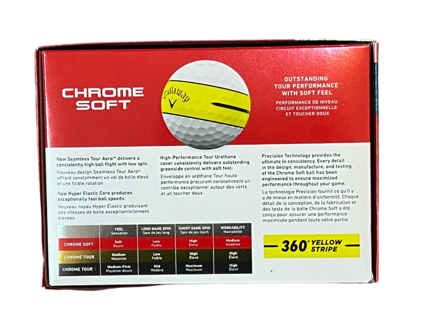 Callaway Chrome Soft 24 360° Yellow Stripe - Simcoe County Golf
