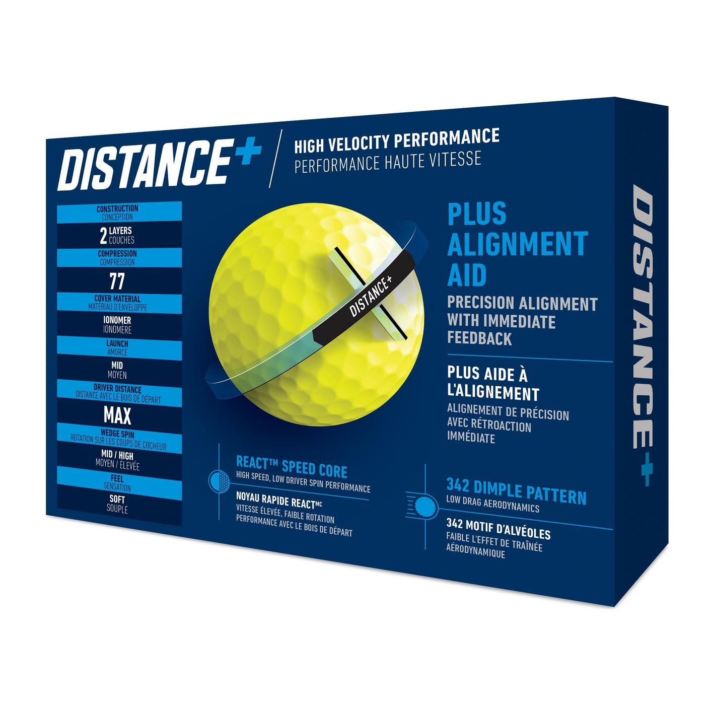 TaylorMade Distance+ Yellow Golf Balls - Simcoe County Golf