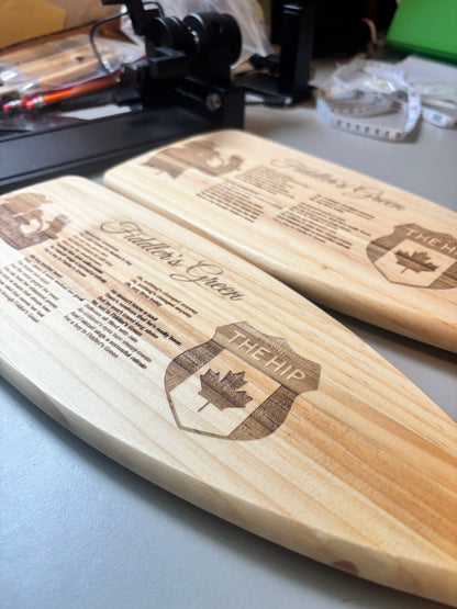 Custom Engraved Boat Paddle