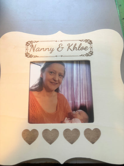 Custom Engraved Wooden Picture Frame