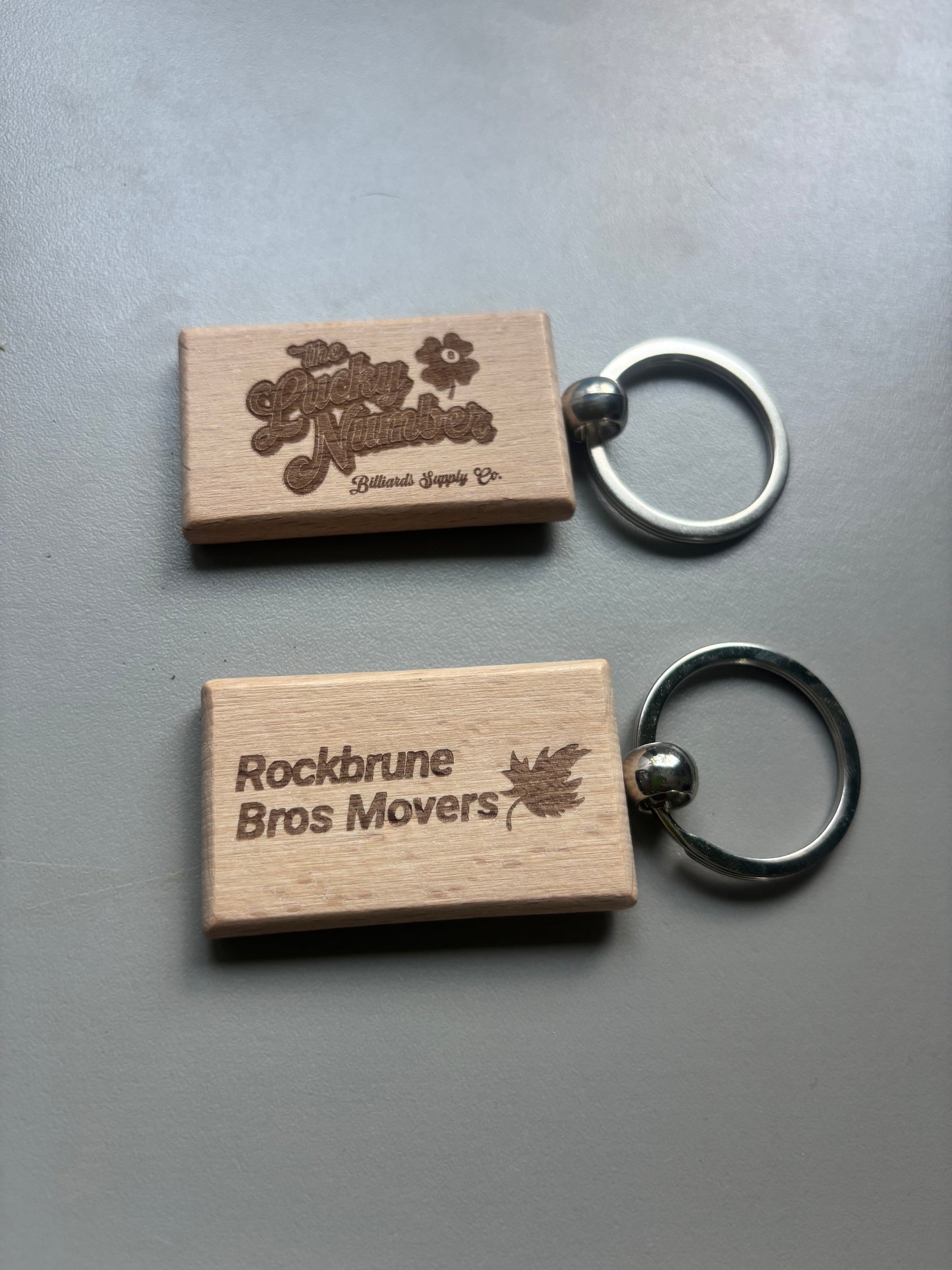 Custom Engraved Wooden Keychain
