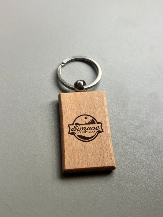 Custom Engraved Wooden Keychain