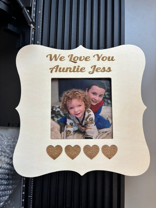 Custom Engraved Wooden Picture Frame