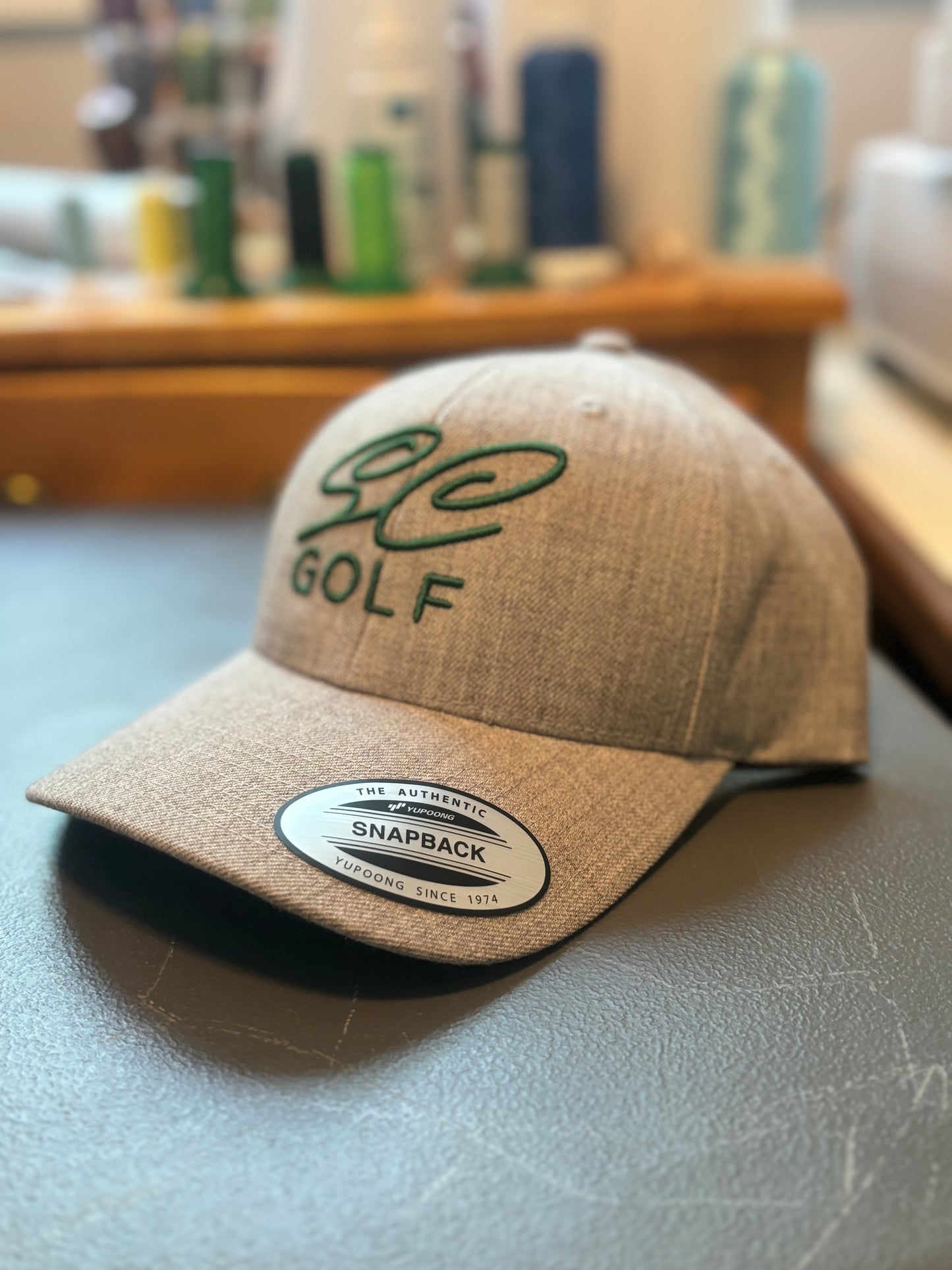SC Golf 3D Puff Embroidered SnapBack - Heather Grey