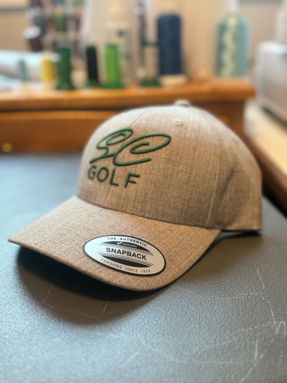 SC Golf 3D Puff Embroidered SnapBack - Heather Grey - Simcoe County Golf