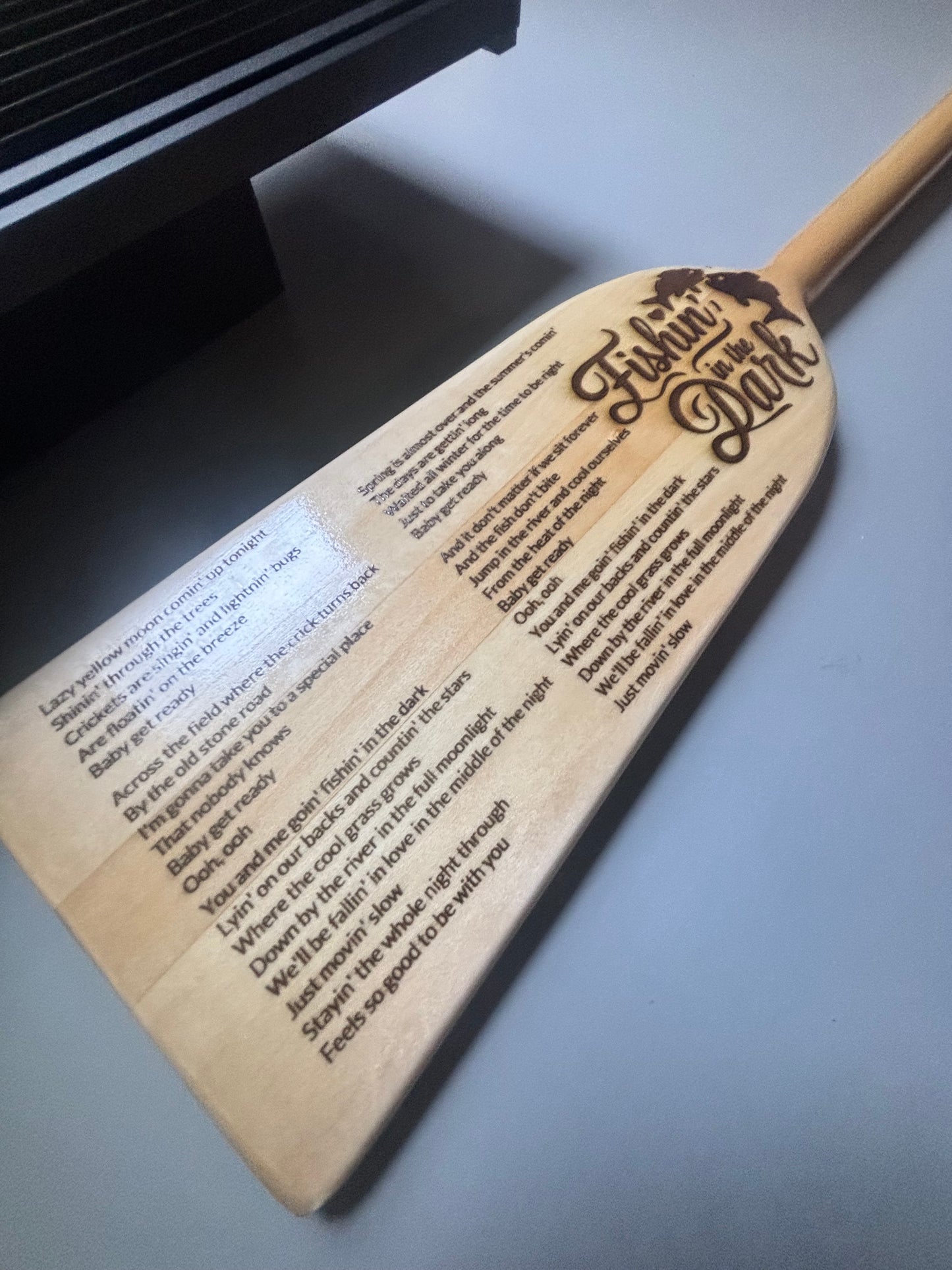 Custom Engraved Boat Paddle