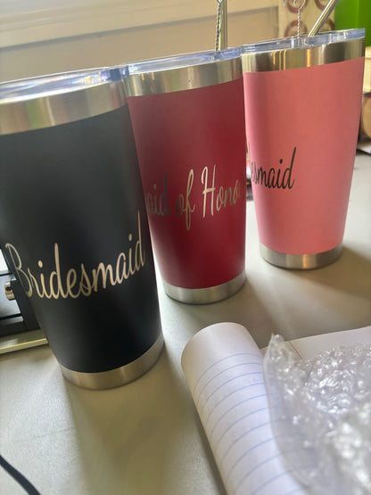 Custom Engraved Tumbler 20 oz