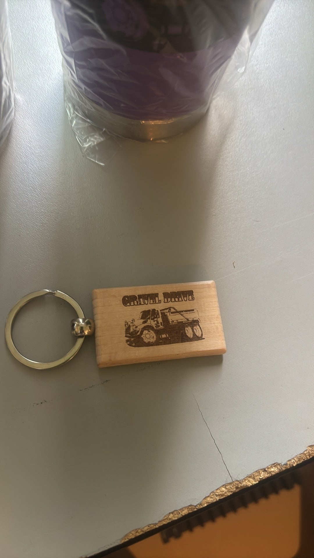 Custom Engraved Wooden Keychain