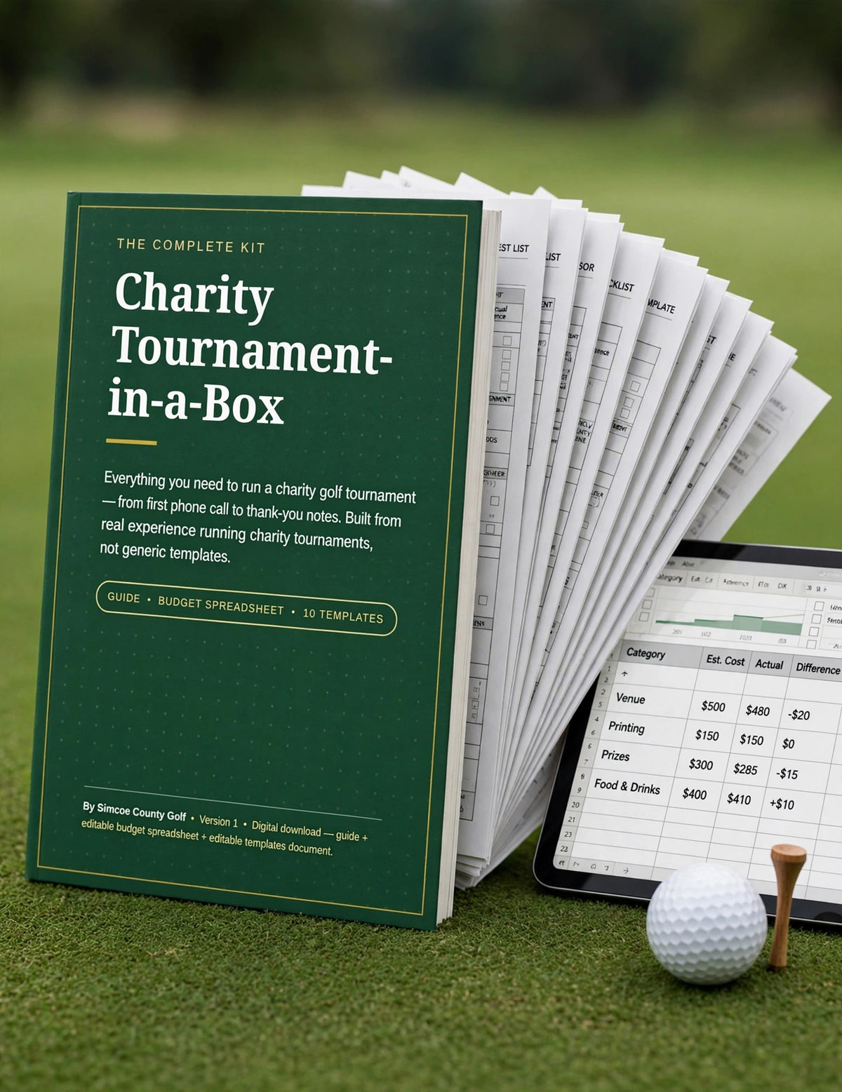 Charity Tournament-in-a-Box — charity golf tournament planning kit