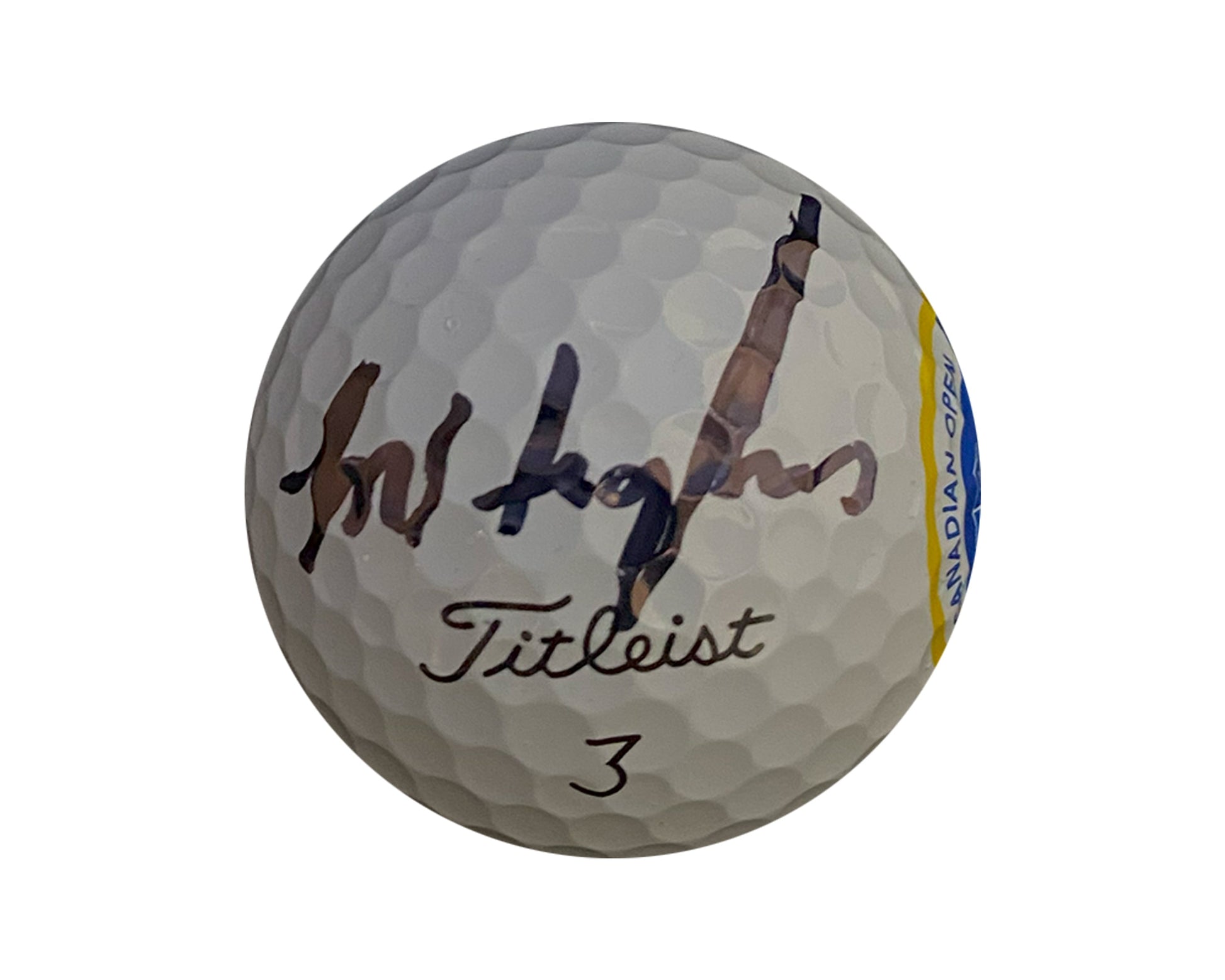 Mackenzie Hughes Autographed 2024 RBC Canadian Open Titleist Pro V1 Golf Ball - Simcoe County Golf