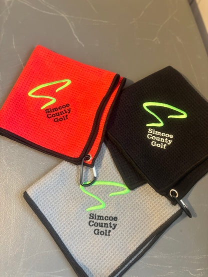 Simcoe County Golf Embroidered Golf Towel - Simcoe County Golf