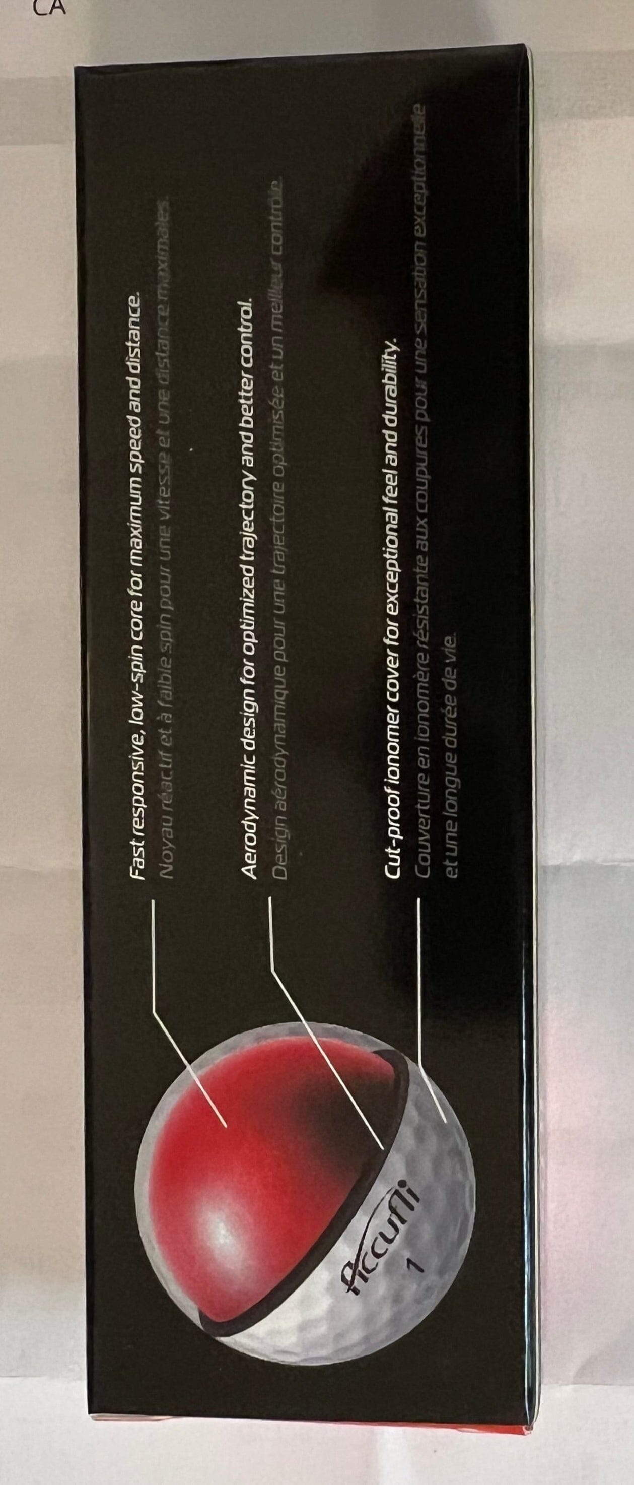 Accufli Max Distance Golf Balls White - Simcoe County Golf