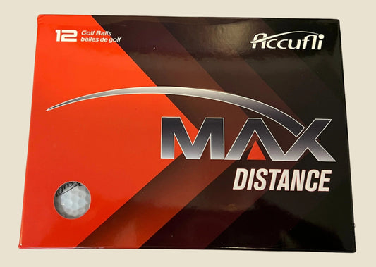 Accufli Max Distance Golf Balls White - Simcoe County Golf