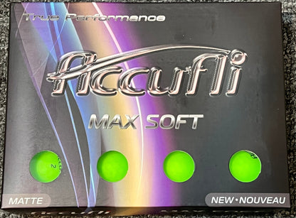 Accufli Max Soft Matte Finish Golf Balls - Simcoe County Golf