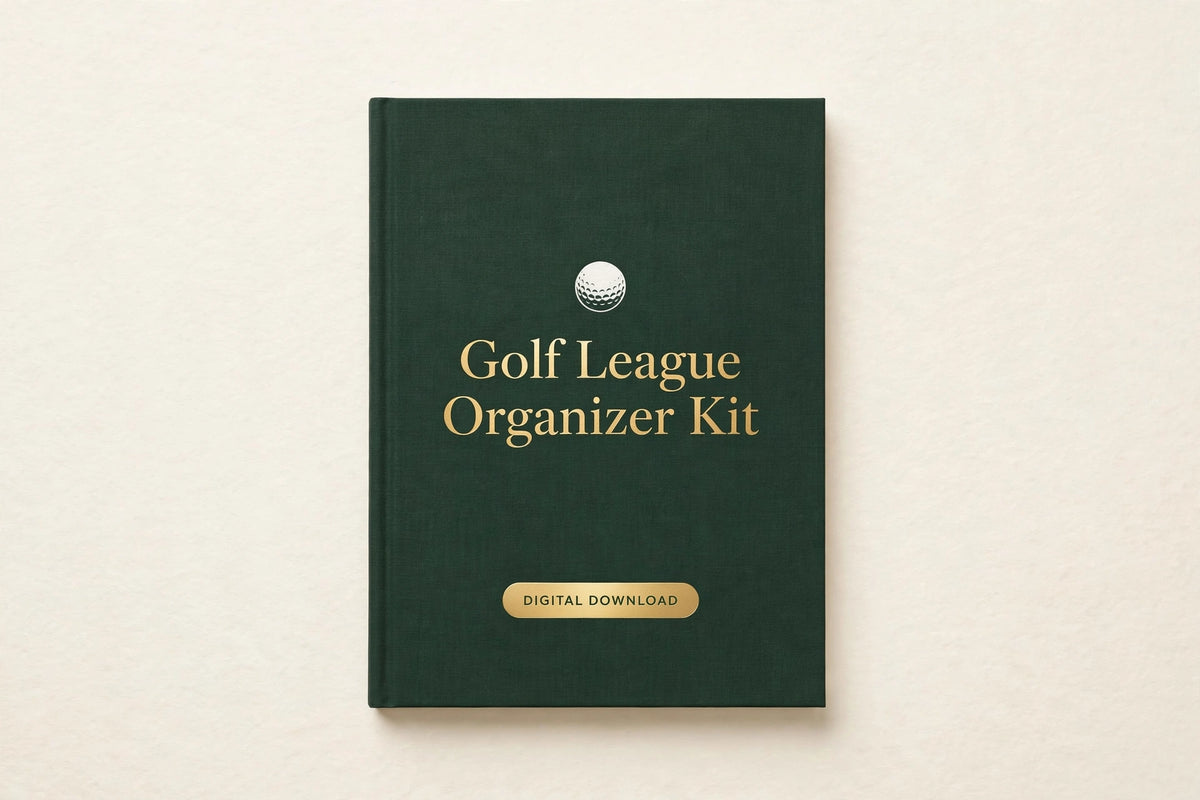 Golf League Organizer Kit cover - Digital Download