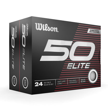 Wilson 50 Elite White Double Dozen '23 2023 - Simcoe County Golf